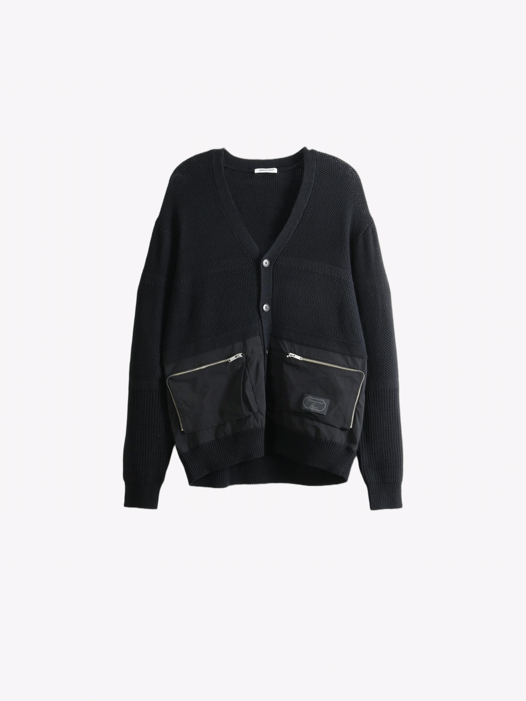 Black knitwear, front view