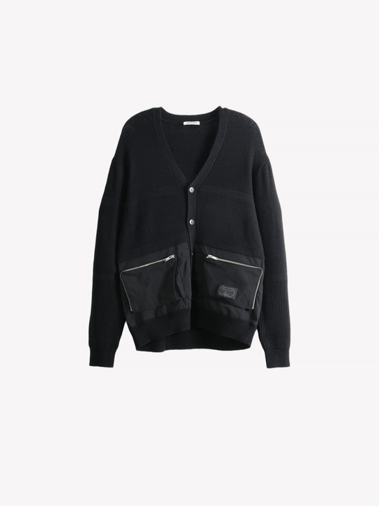Black knitwear, front view