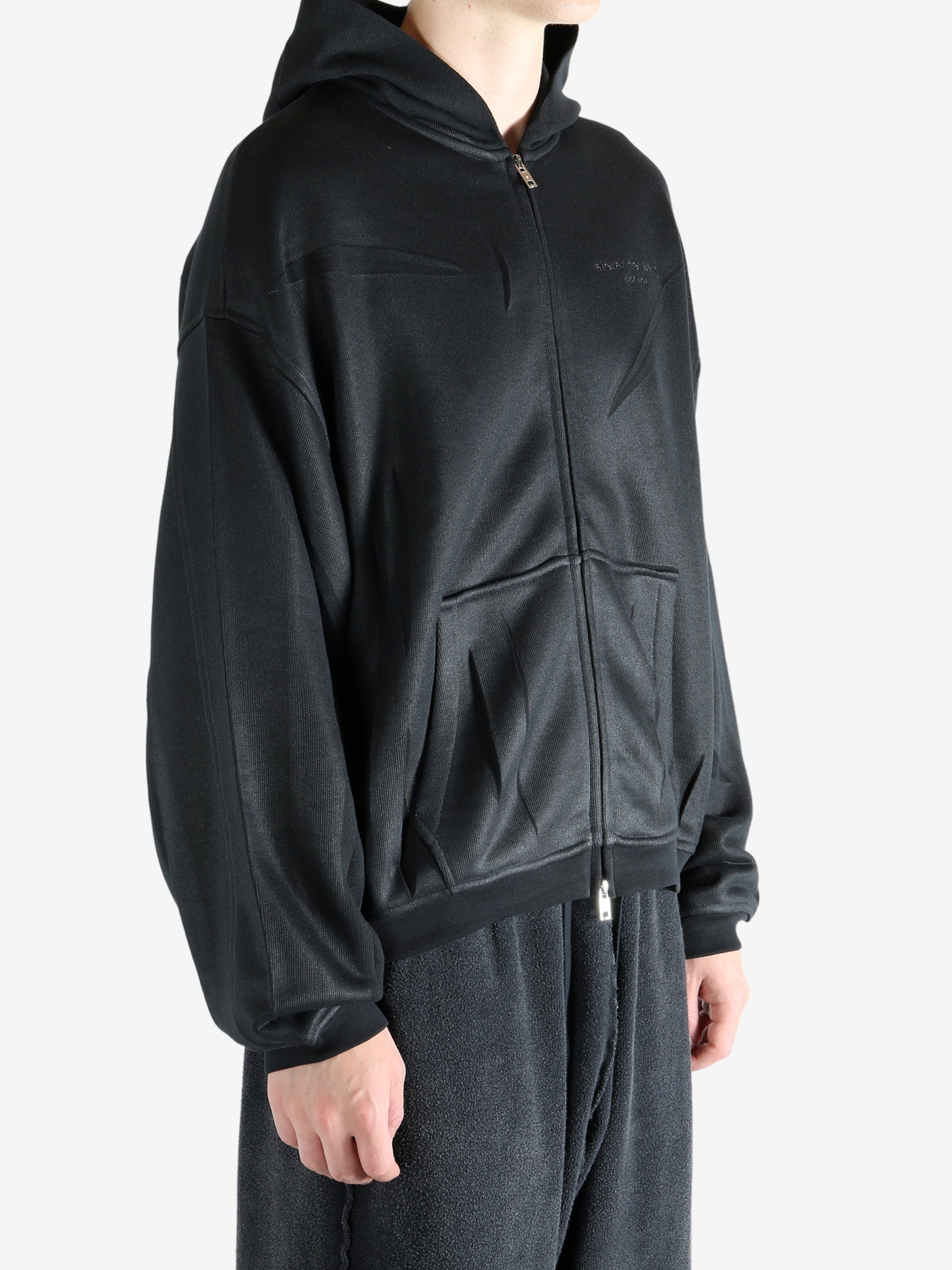 ALEXANDER WANG - Unisex Creased Zip Up Hoodie – Atelier New York
