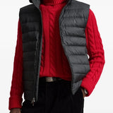 Black jacket worn by a person, showing the jacket fit