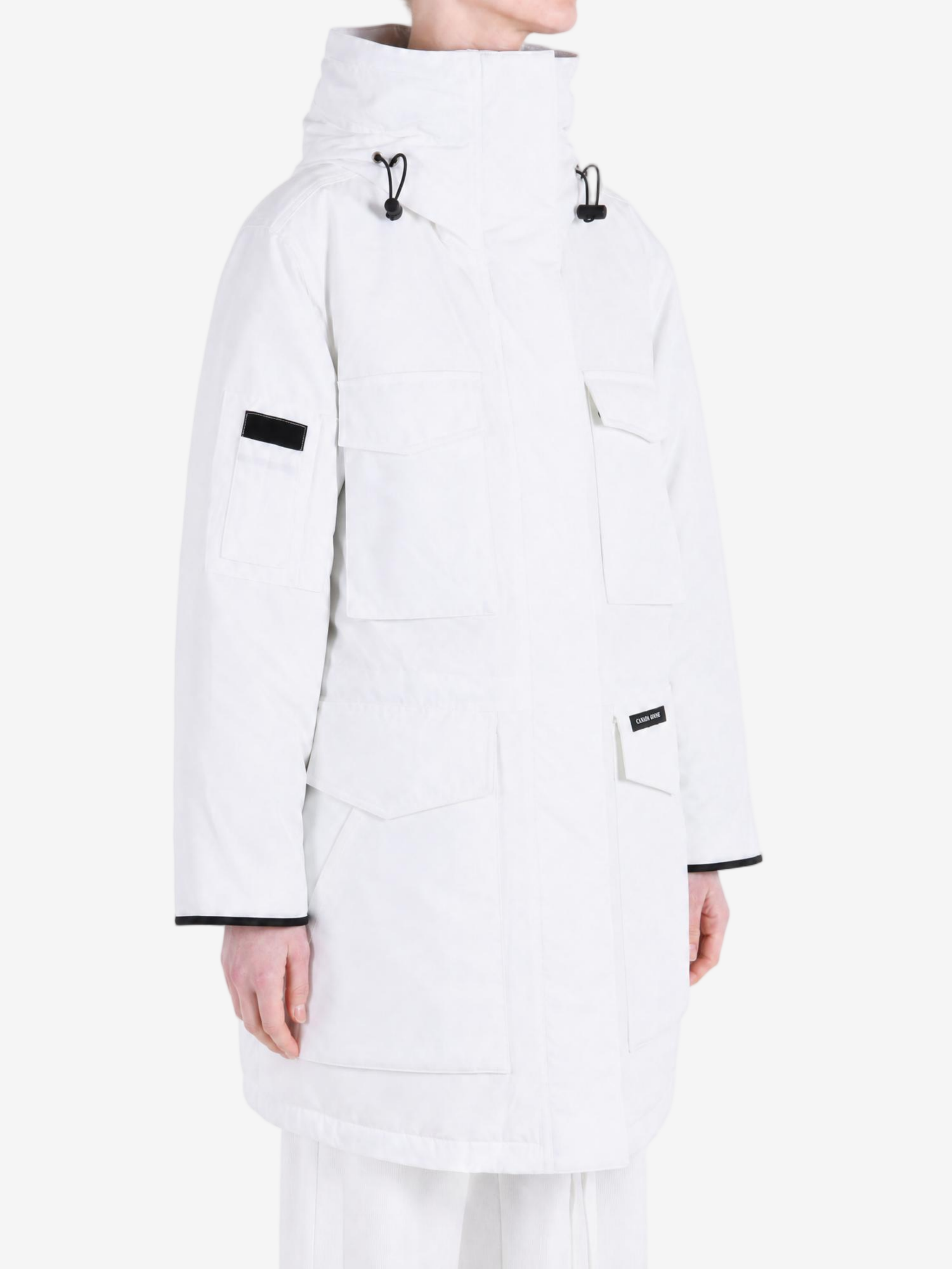 White jacket, full body view