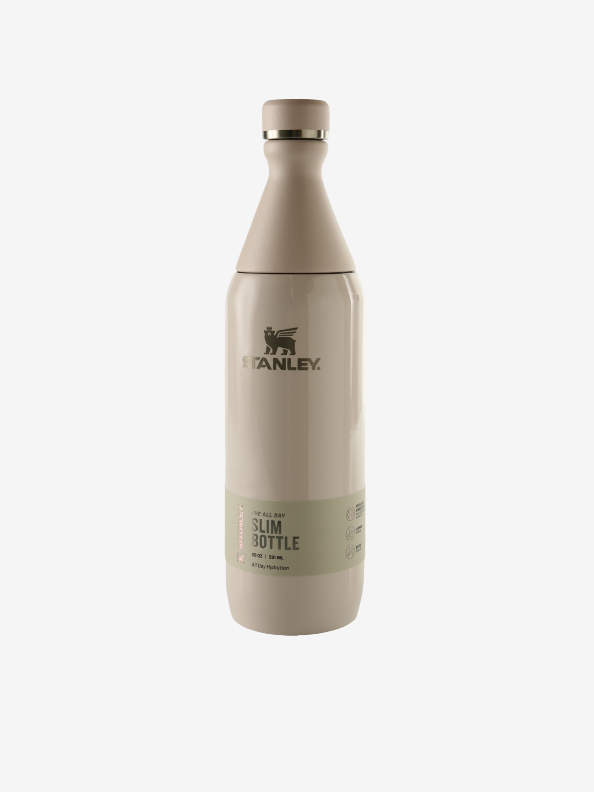 Pink bottle, front view