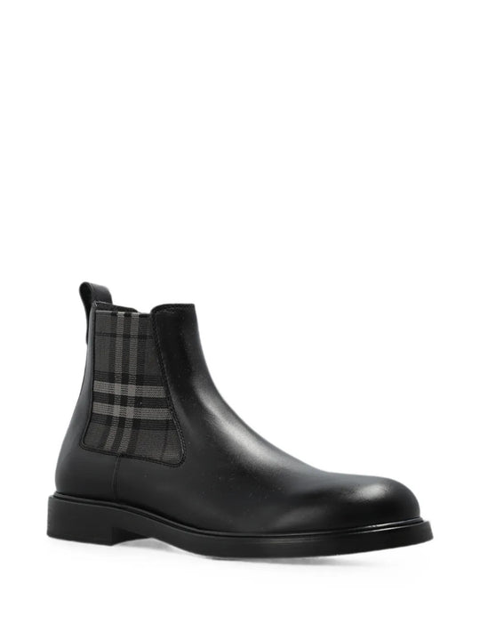 Black boots, front view