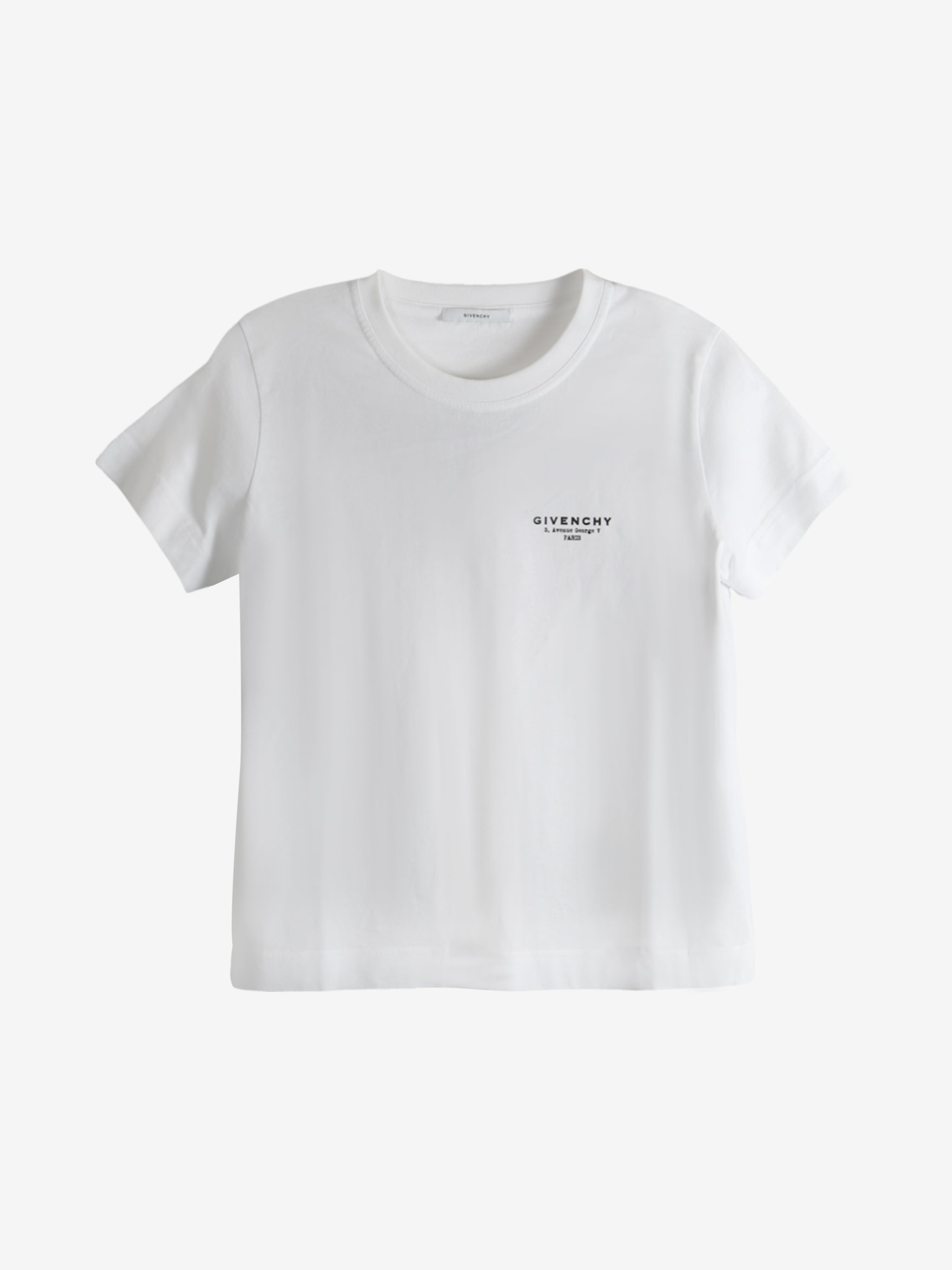 White t-shirt, front view
