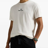 White shirt worn by a person, showing the shirt's fit