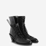 Black boots, front view