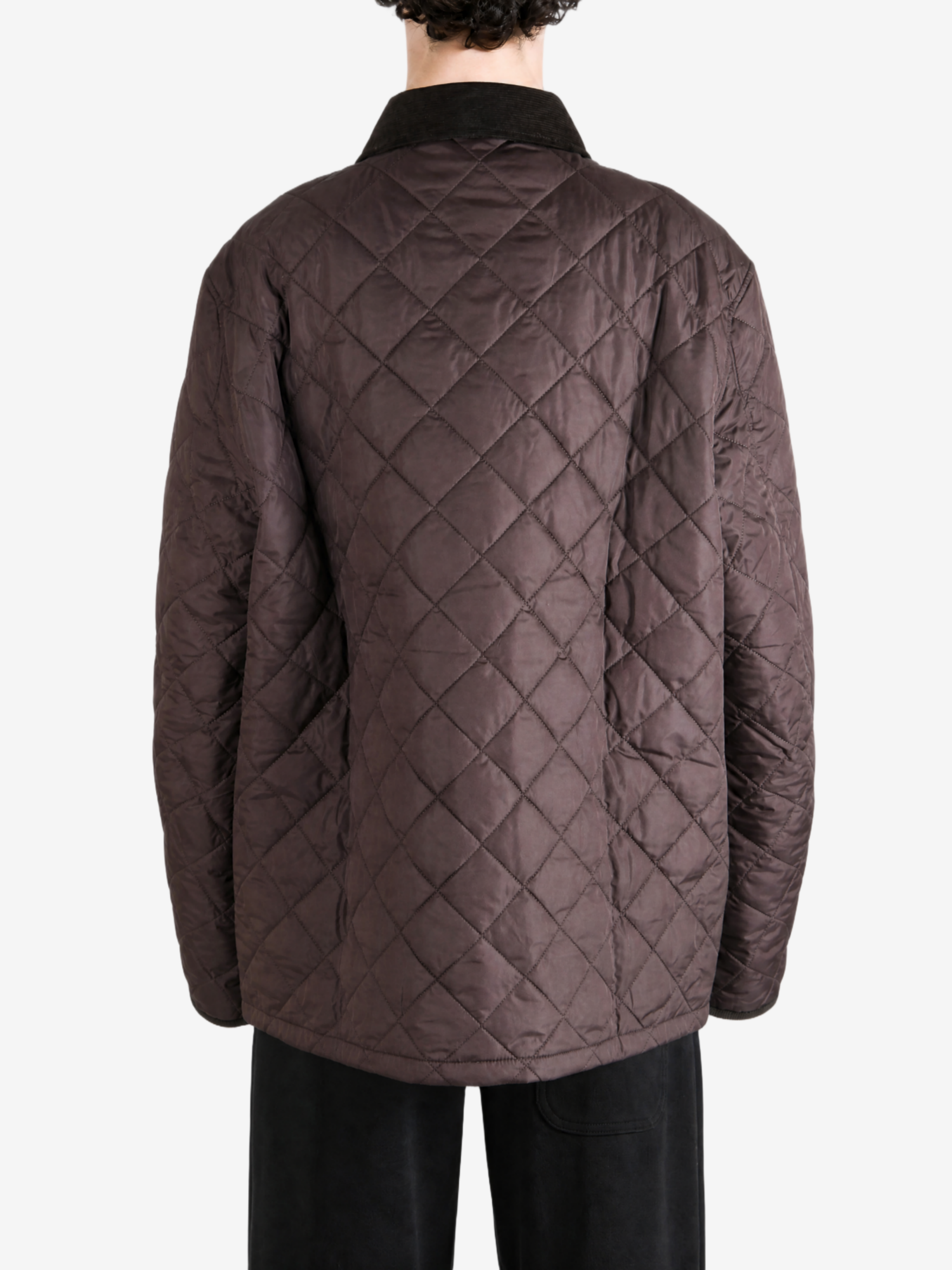 Brown jacket, full body view