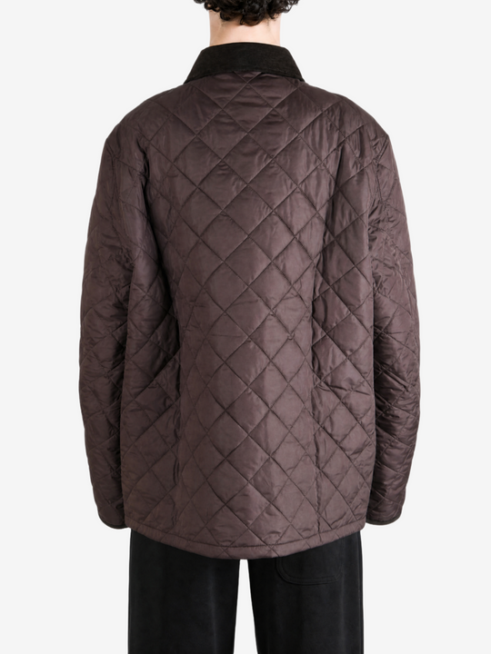 Brown jacket, full body view