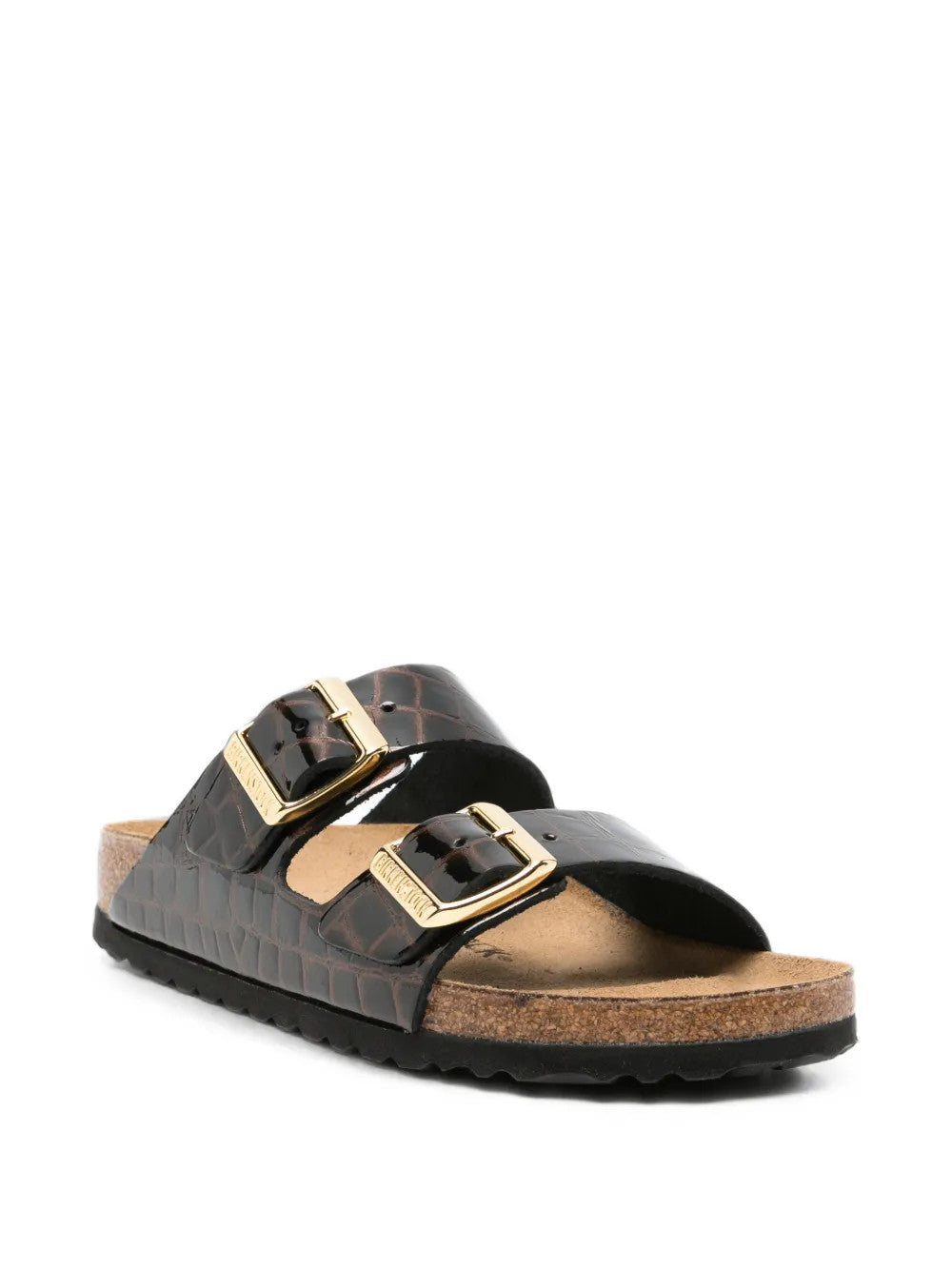 Brown sandals, front view