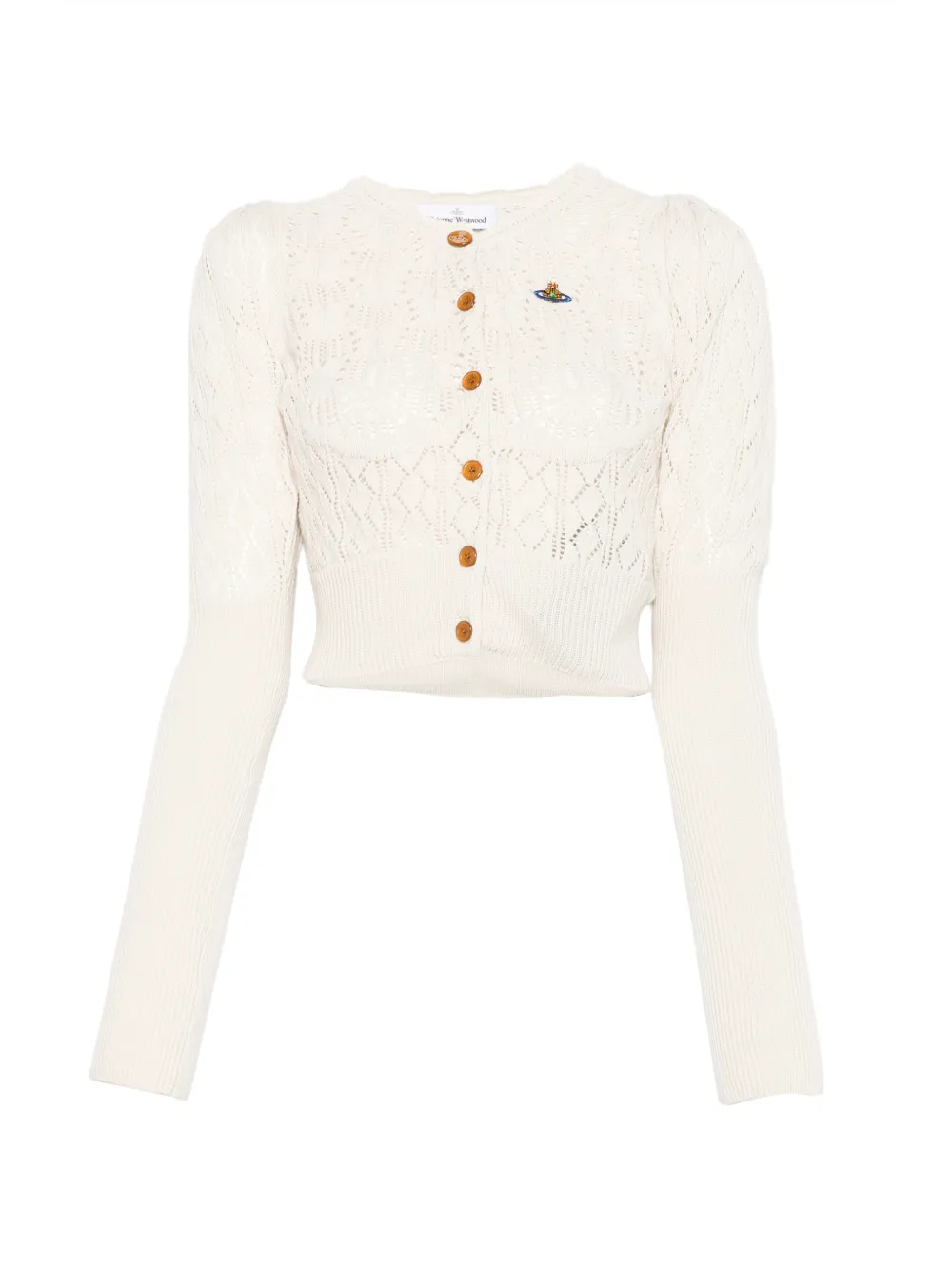 Yellow cardigan, front view