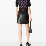 Black t-shirt, full body view