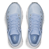 Blue sneakers, top view