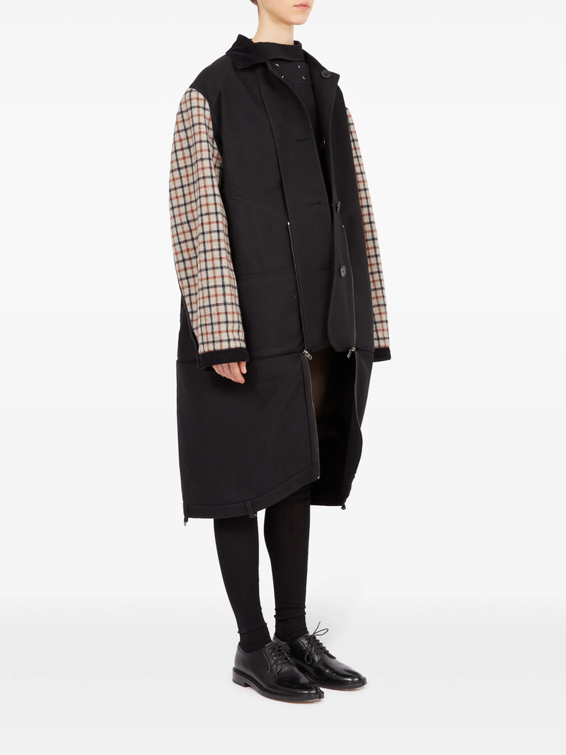 MAISON MARGIELA - Women Contrast Fabric Coat