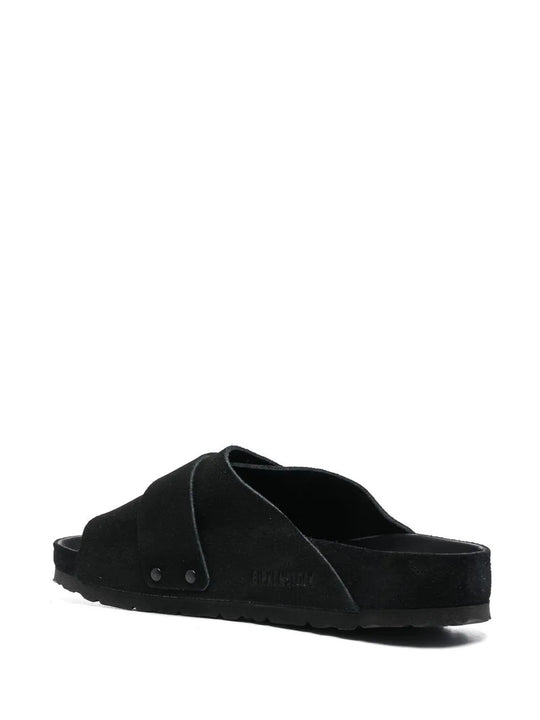 Black sandals, side view