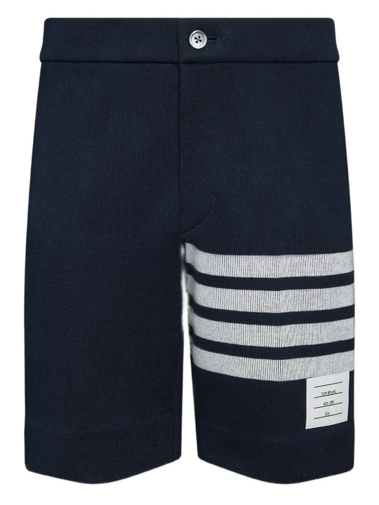 Navy shorts, front view