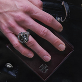 Close up of Black jewelry, showing detail