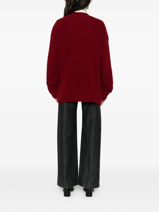 Red coat,full body view