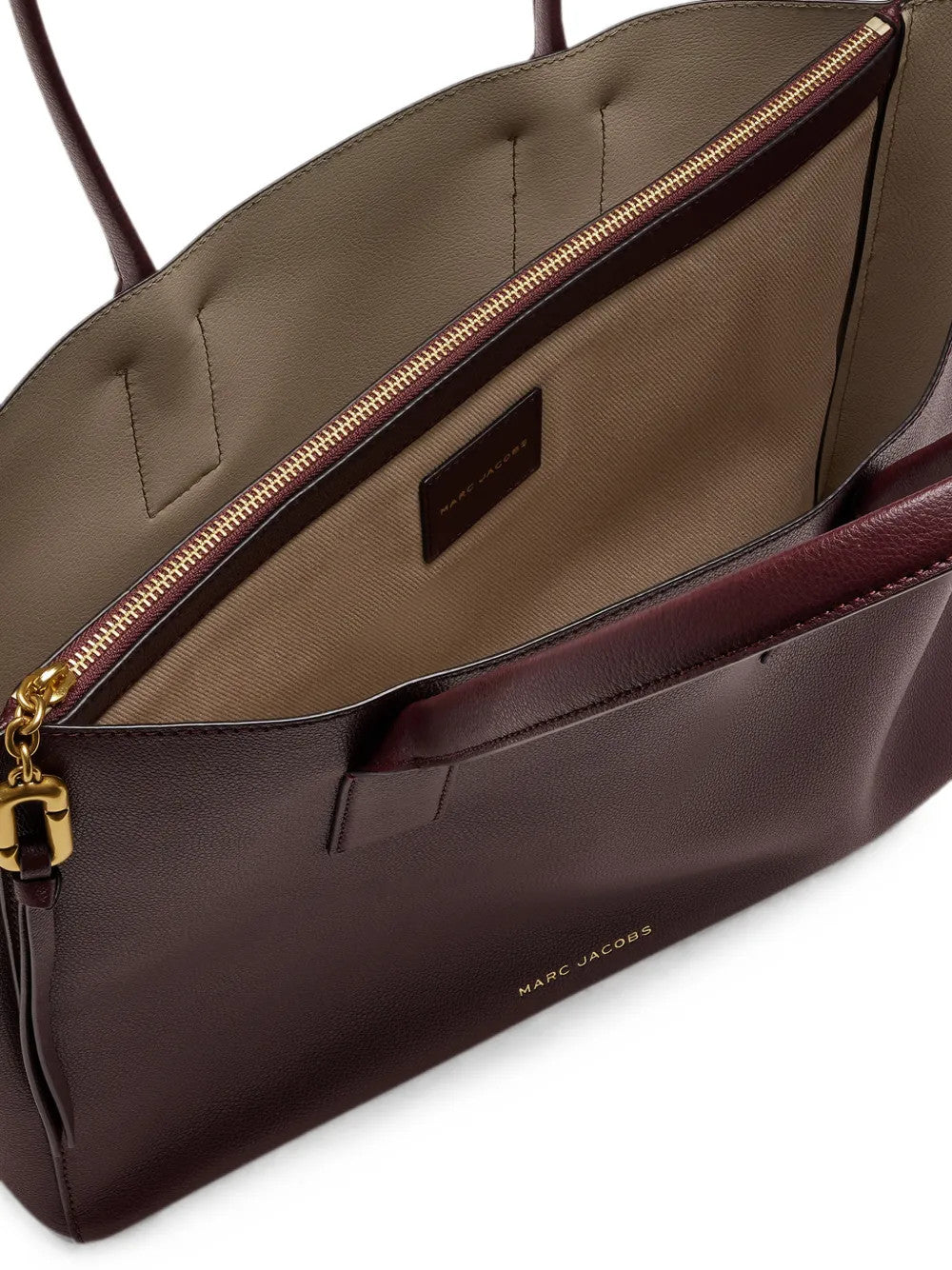 Burgundy bag, side view