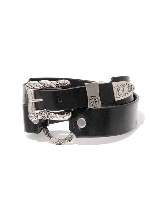 ENFANTS RICHES DEPRIMES - Men Classic Rose Double Ring Belt ENFANTS RICHES DEPRIMES - Men Classic Rose Double Ring Belt