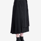 YOHJI YAMAMOTO - Women R Pleats Double Layered Skirt