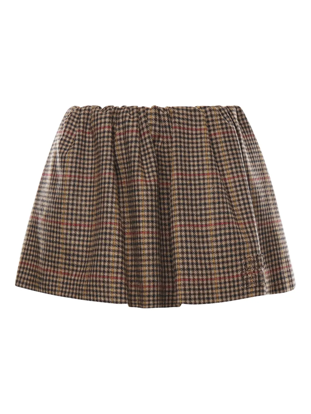 brown skirt, front view