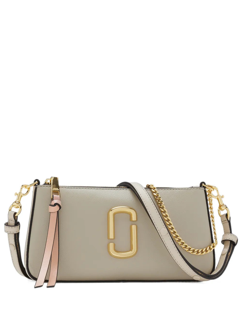 Tan bag, front view