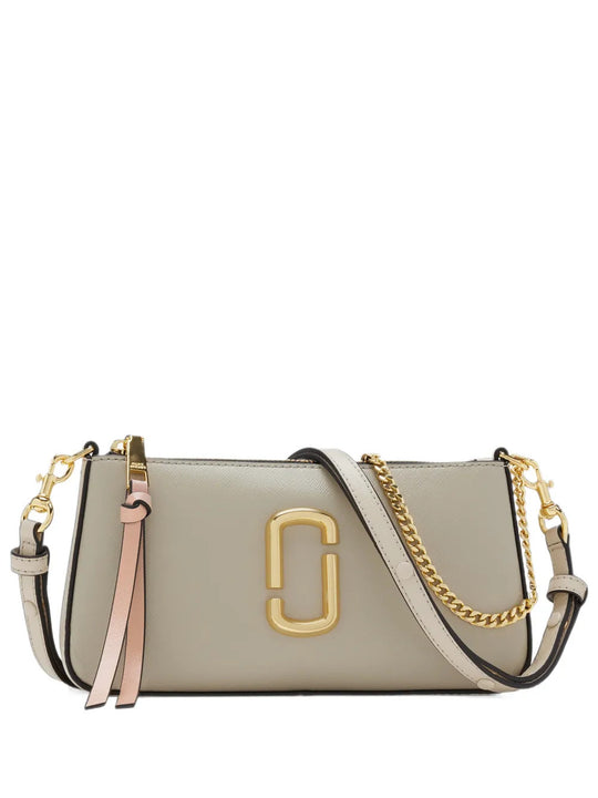 Tan bag, front view
