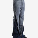 Grey pants, side view