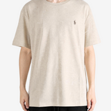 Tan t-shirt, full body view