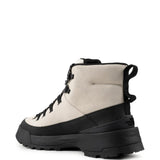 Tan boots, side view