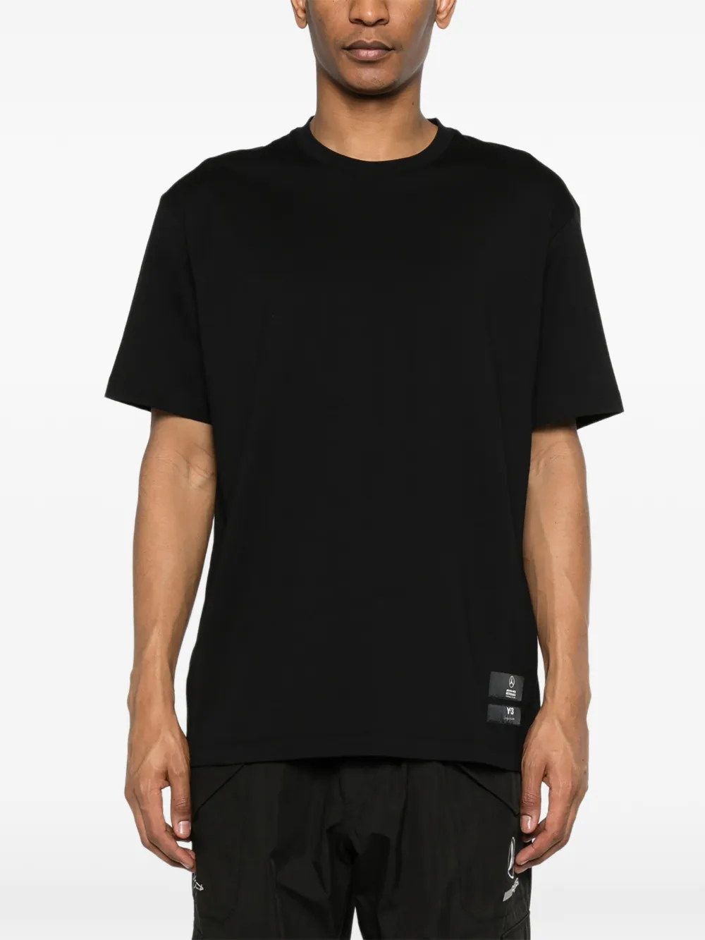 Black tee, front view