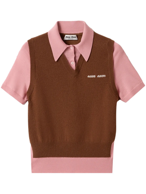 MIU MIU - Women Cashmere Wool Polo Sweater