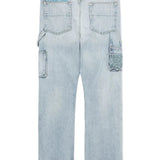Blue jeans, back view