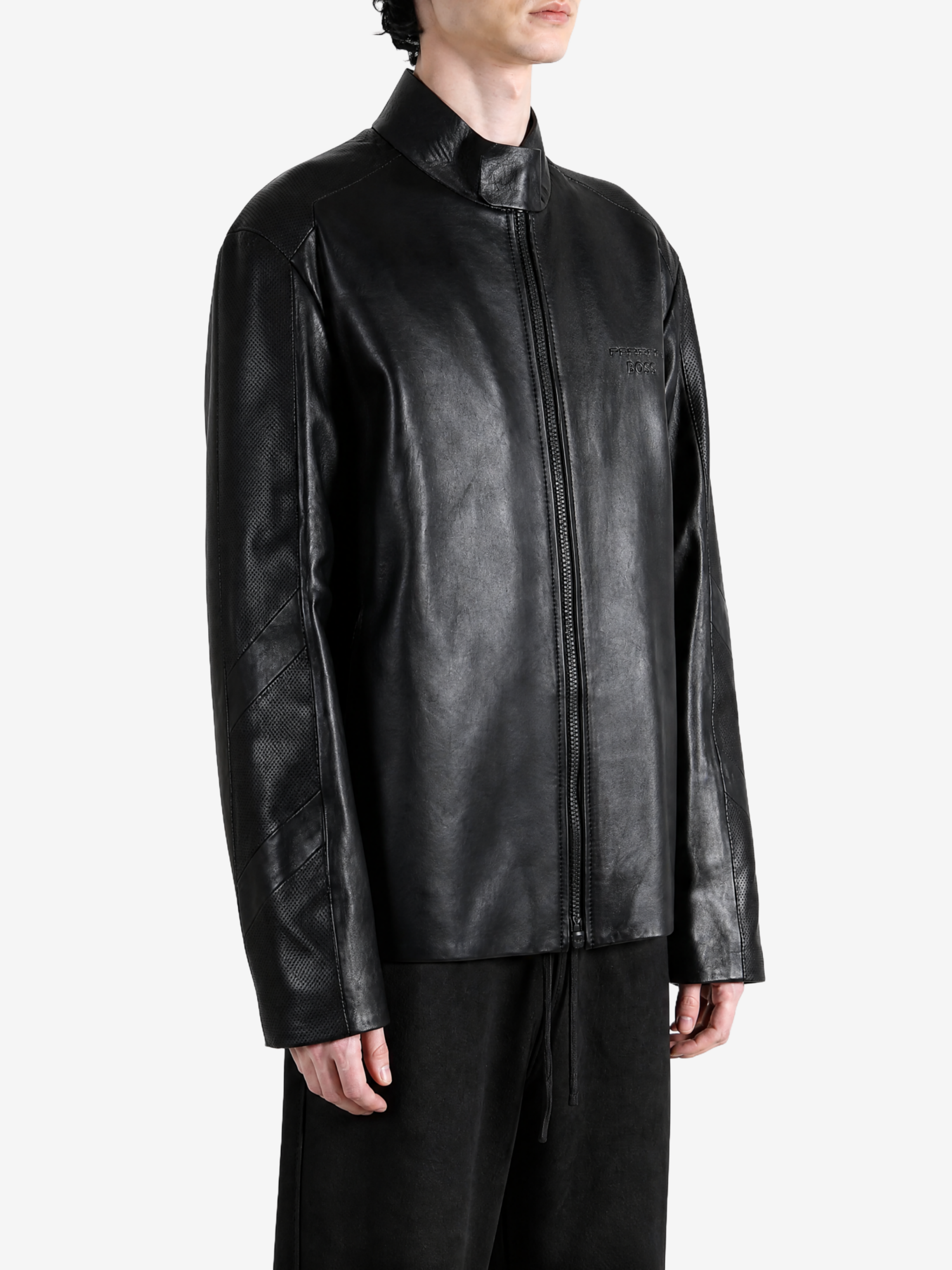 Black jacket, front view