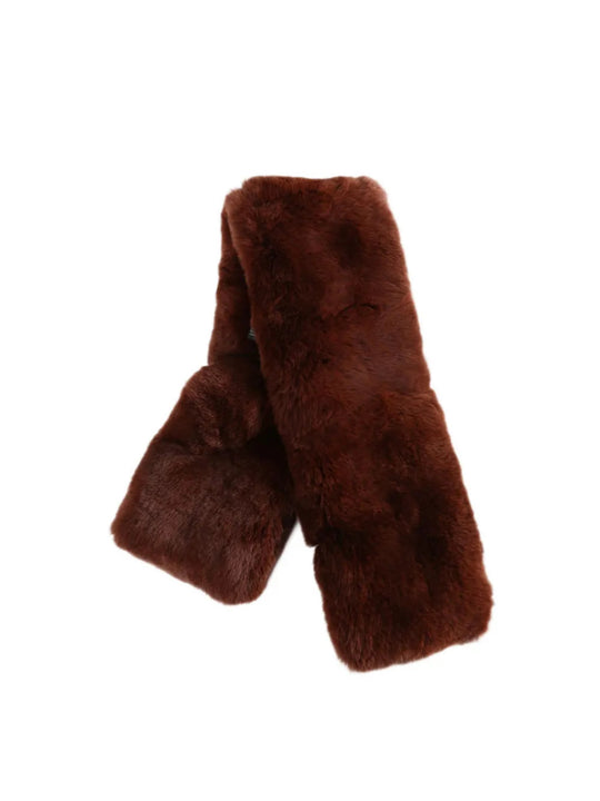 Brown scarf, front view