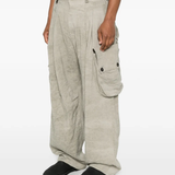 Tan pants, full body view