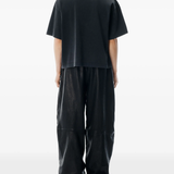 Black shirt, full body view