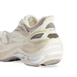 Tan shoes, side view