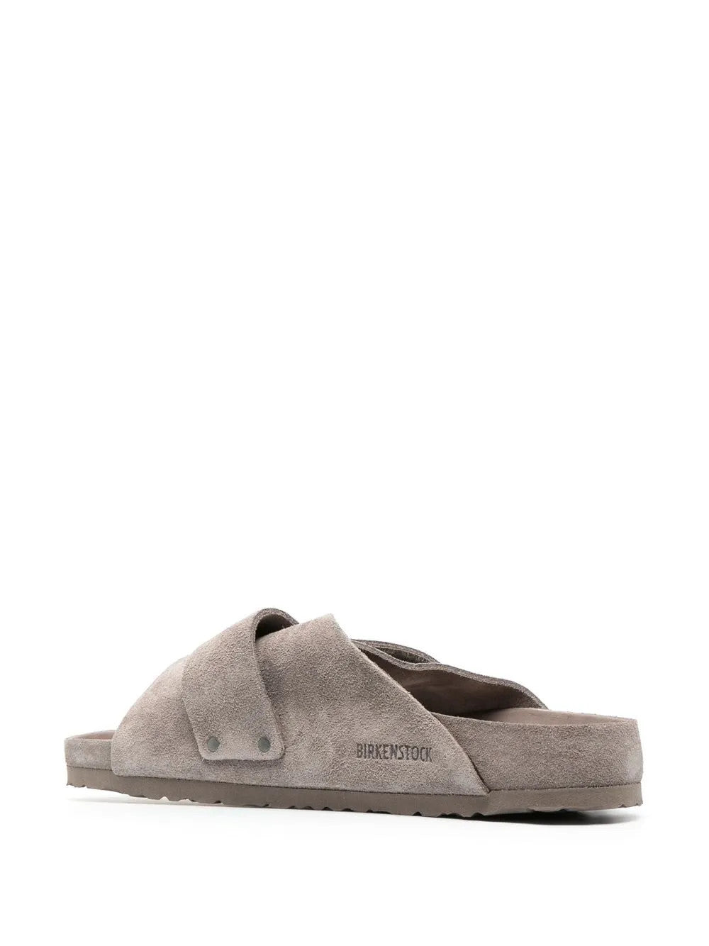 Grey sandals, side view