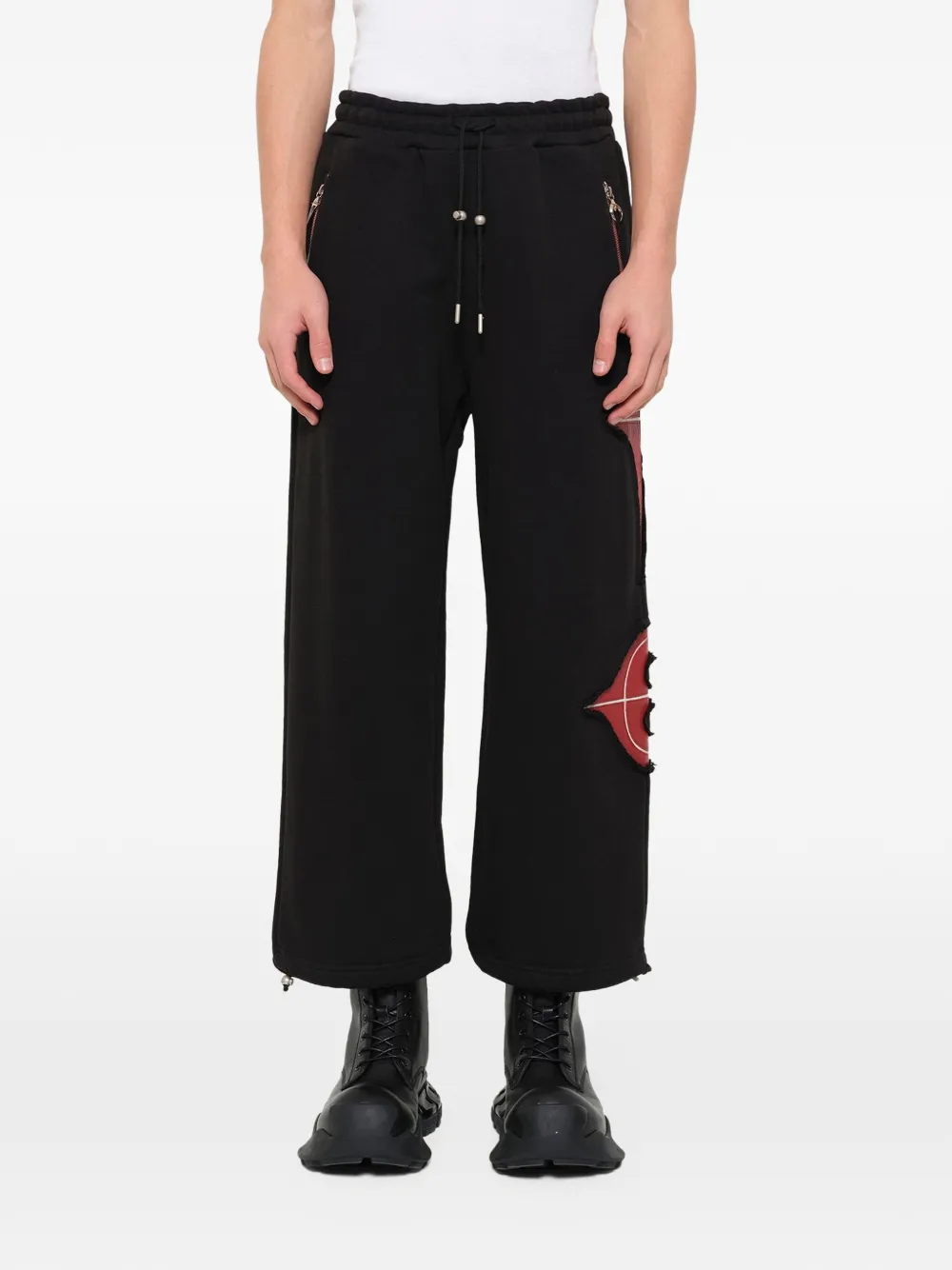 Black pants, full body view