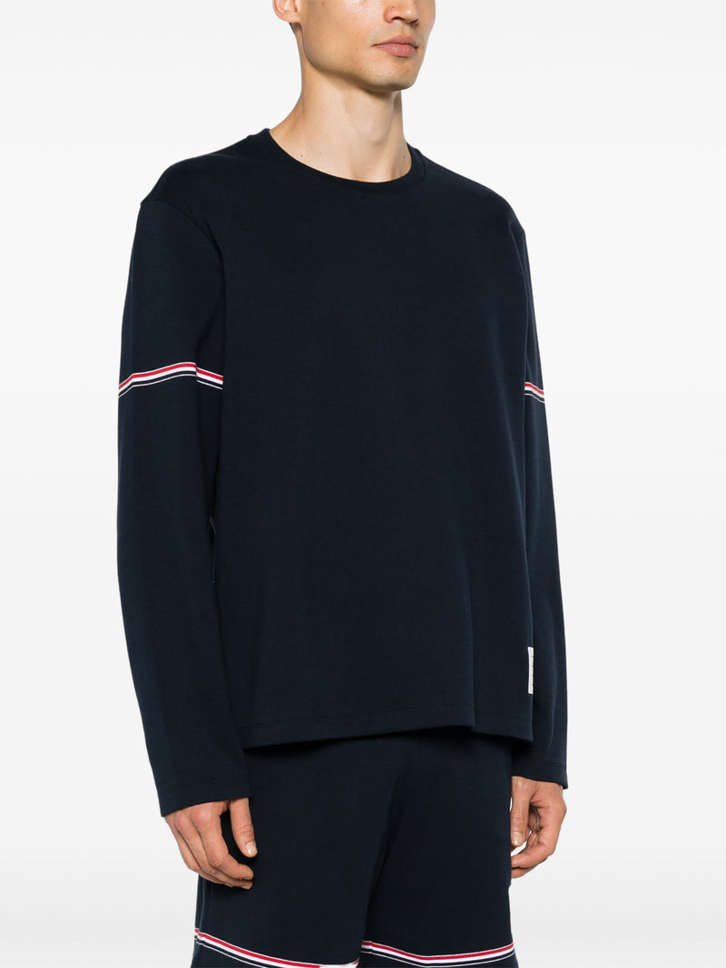 THOM BROWNE - Men Rugby Fit Long Sleeve Tee