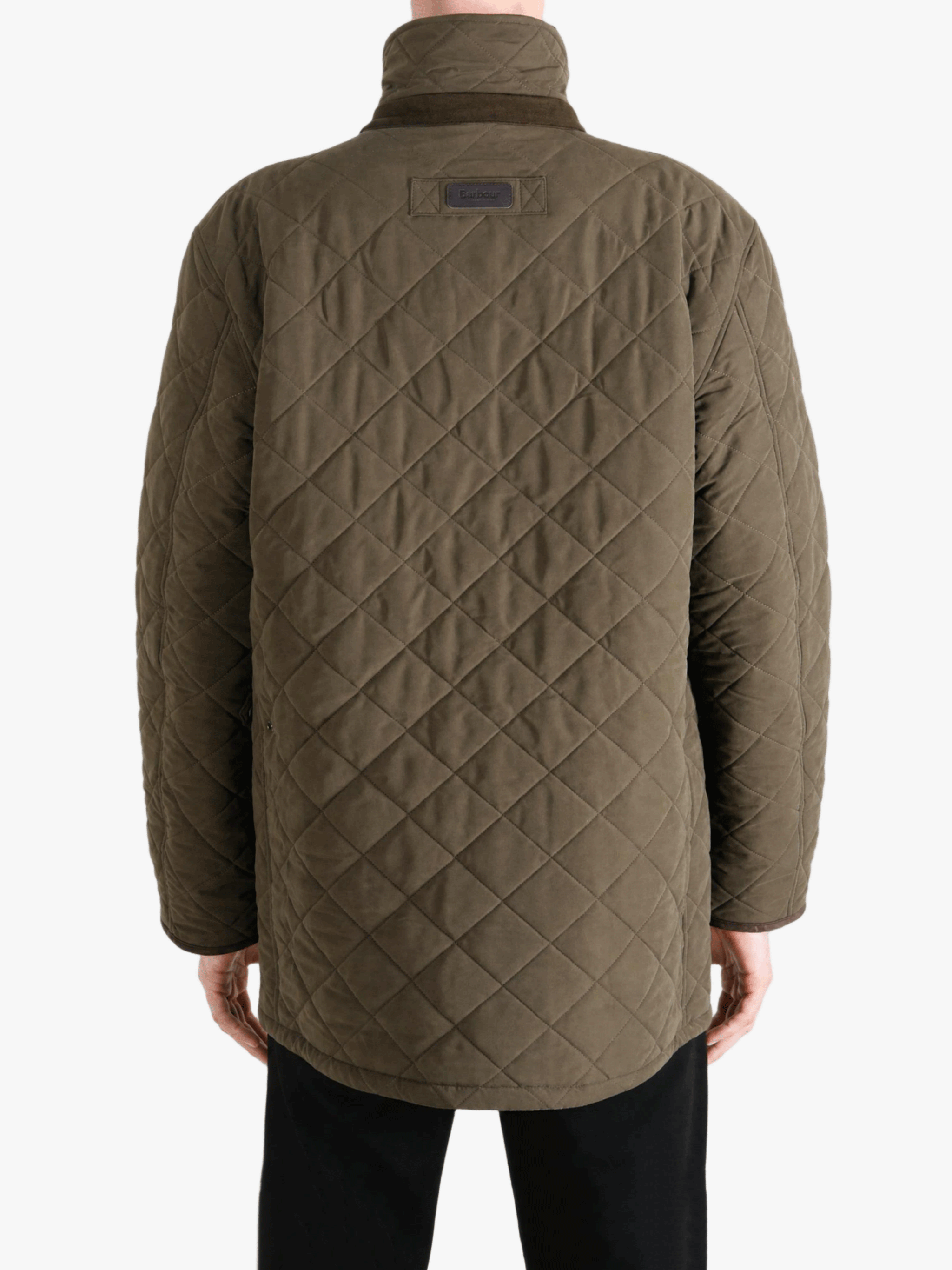 Green jacket, full body view