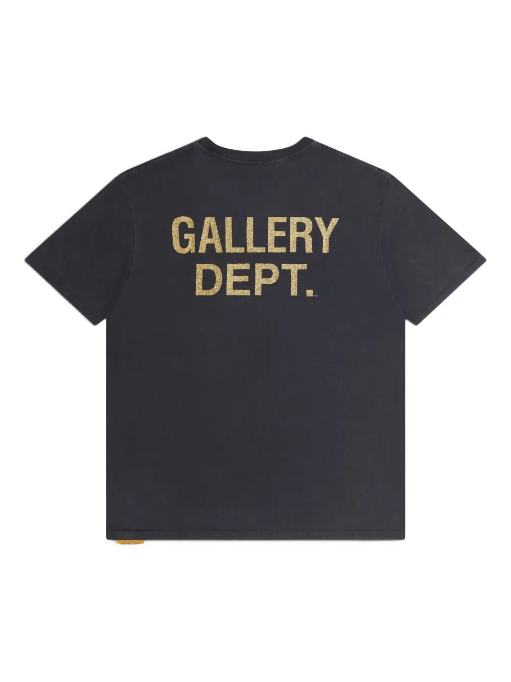 Black t-shirt, back view