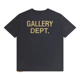 Black t-shirt, back view