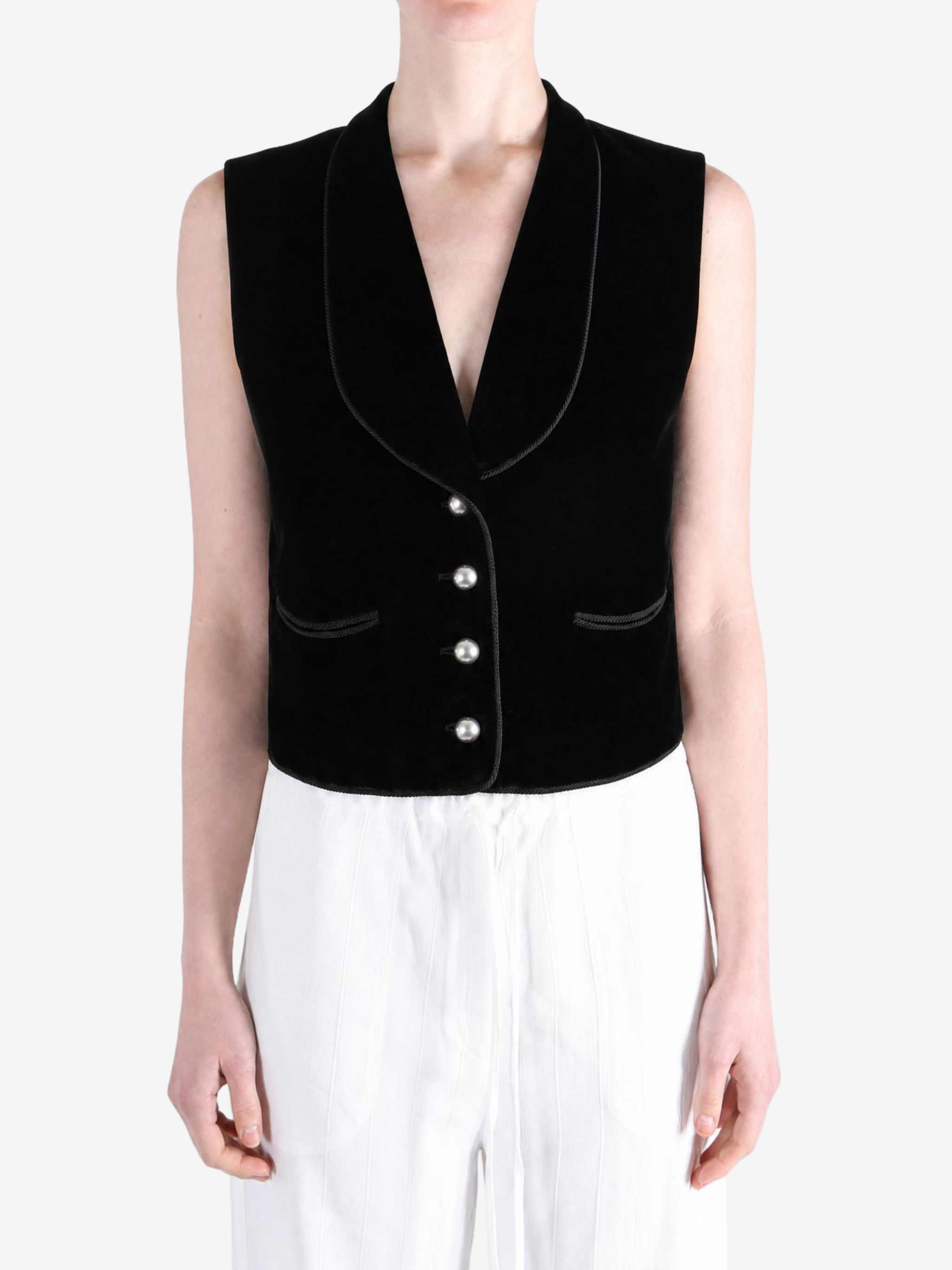Black jacket, front view