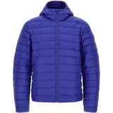 Blue hoodie, front view