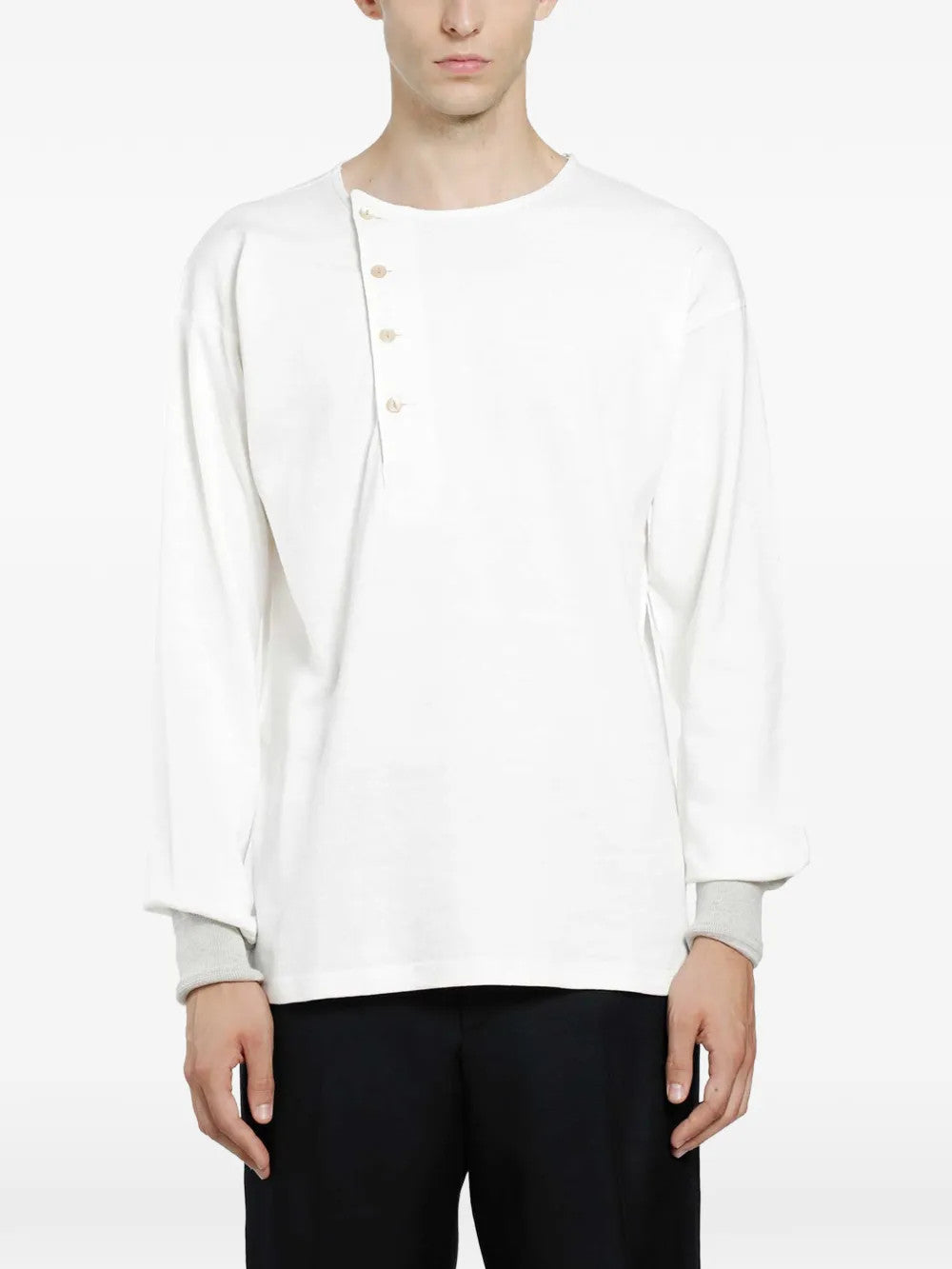 White top, full body view