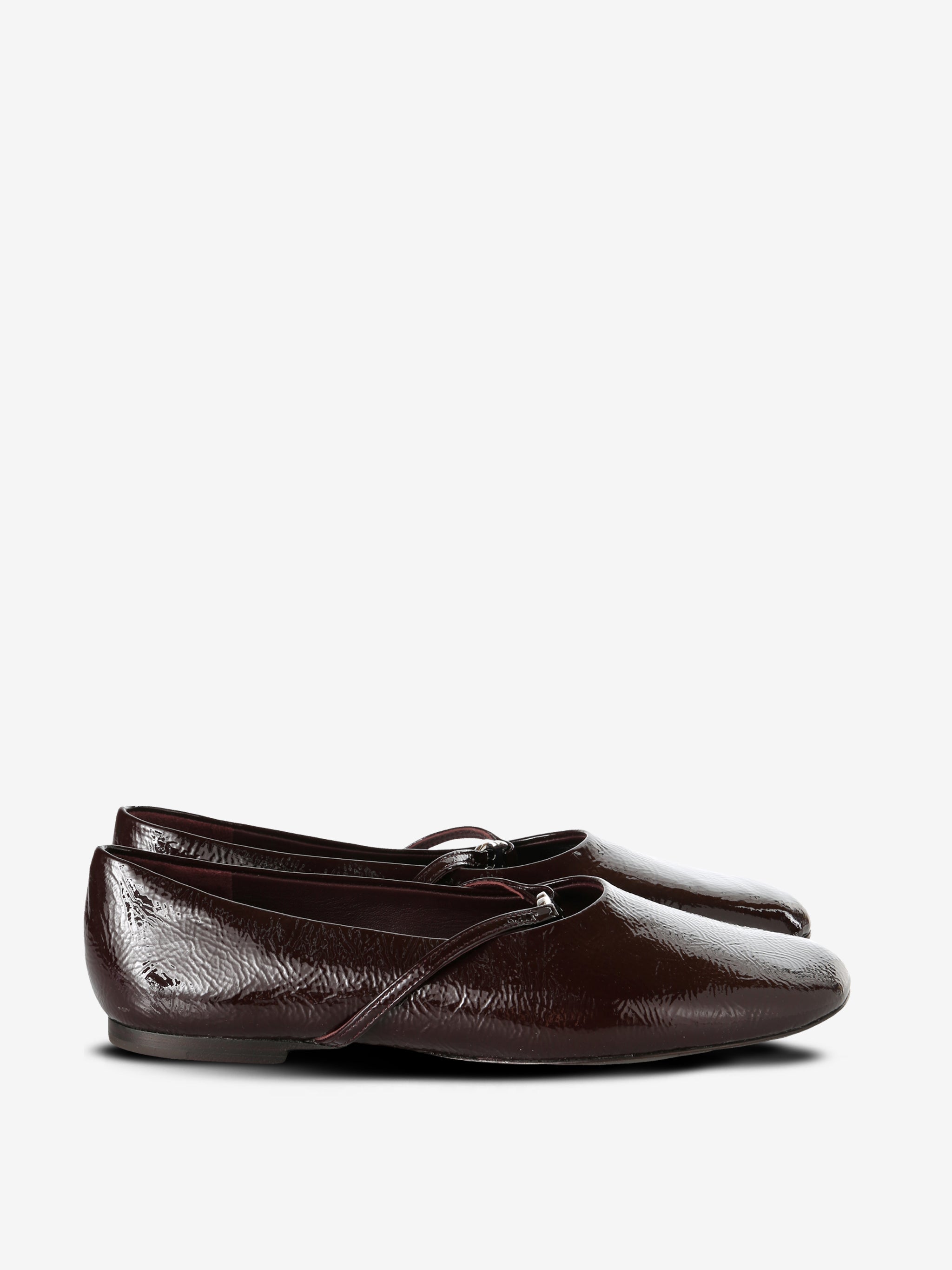 Brown shoes, side view