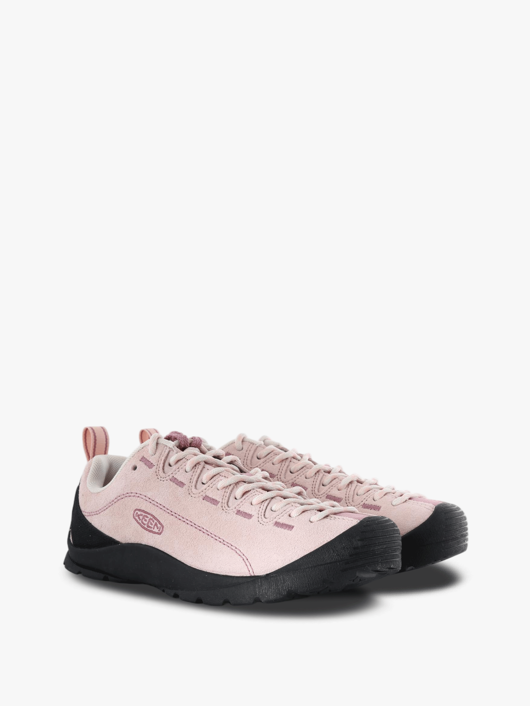 Pink shoes, front view