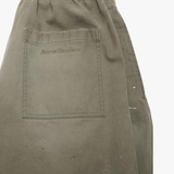 Green jeans, front view